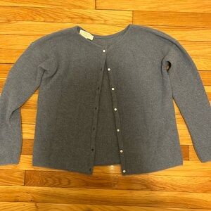 Sezane gaspard cardigan in vintage blue!